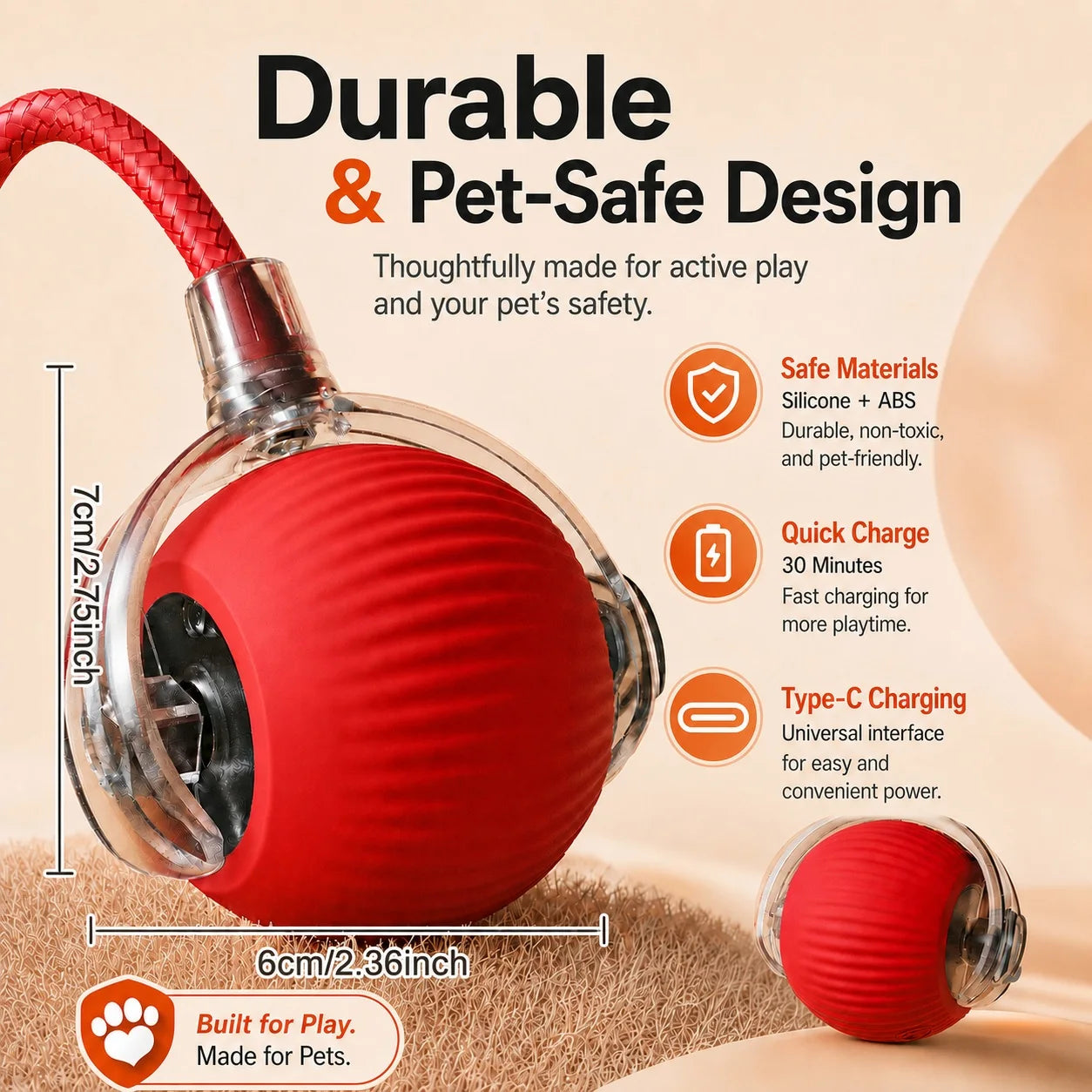 Zenvyra™ RollPlay Interactive Treat Ball