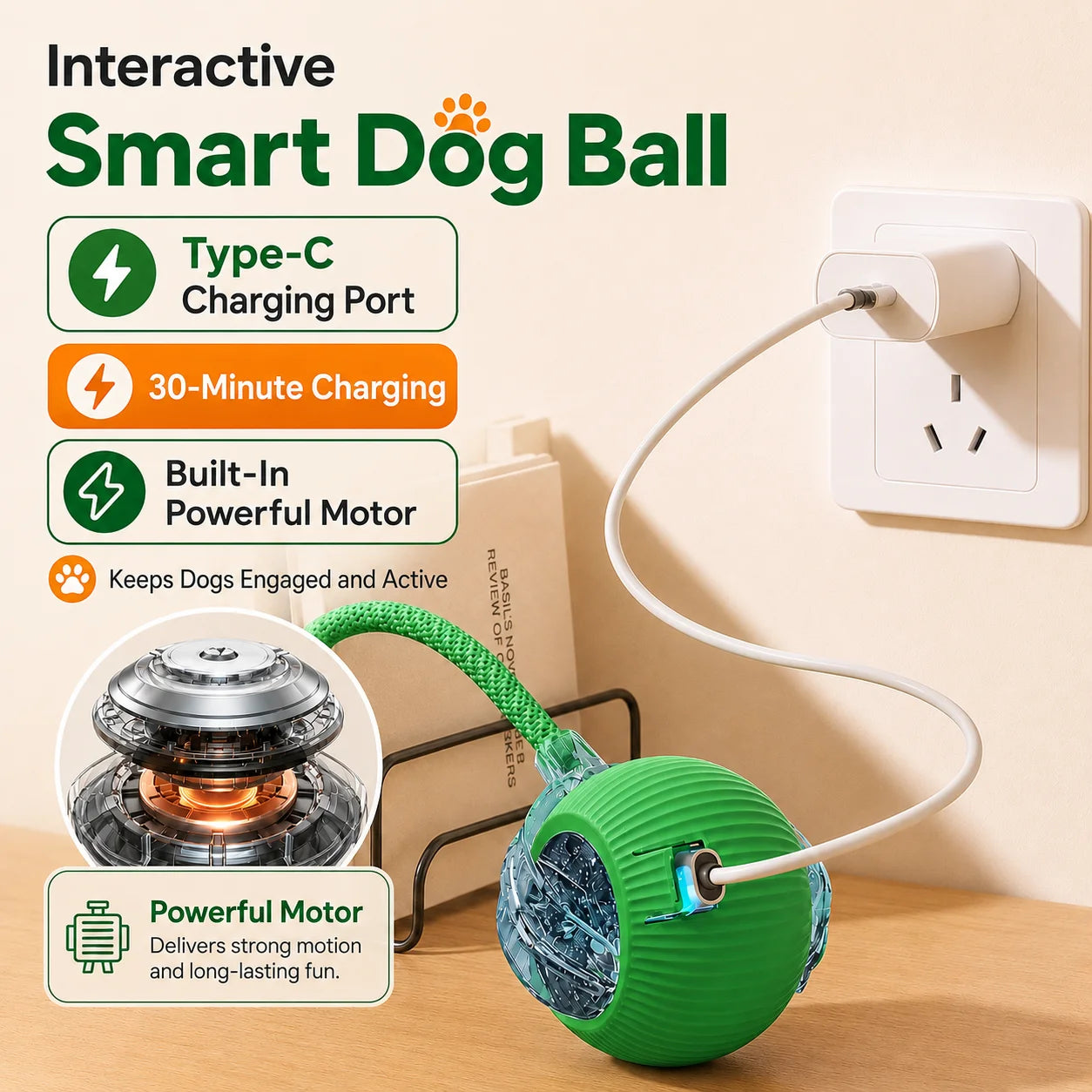 Zenvyra™ RollPlay Interactive Treat Ball
