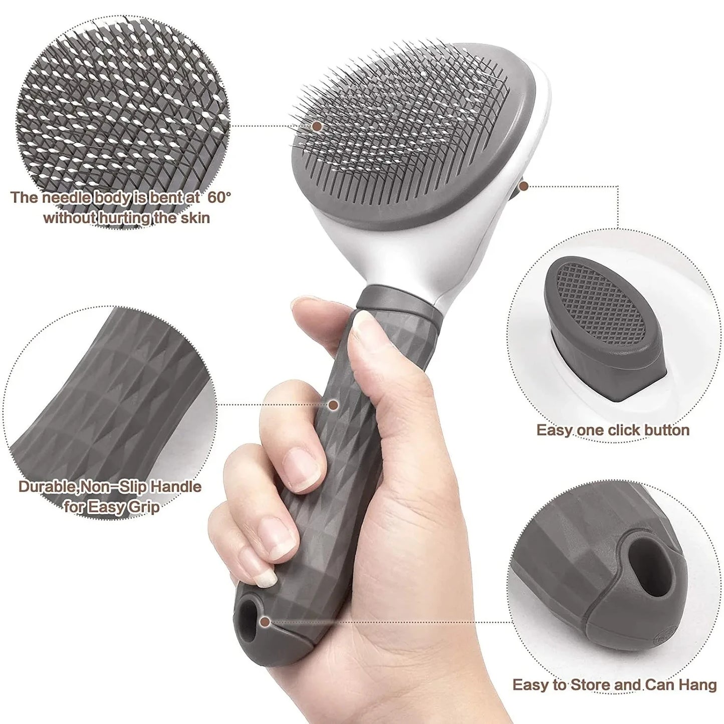 Zenvyra™ Self-Cleaning Grooming Brush