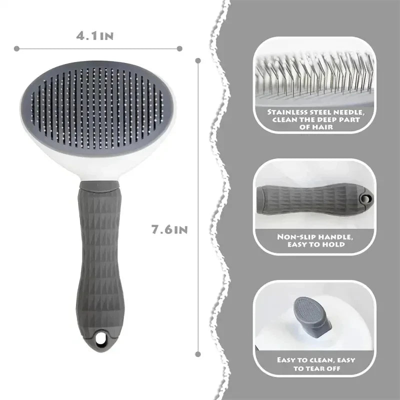 Zenvyra™ Self-Cleaning Grooming Brush