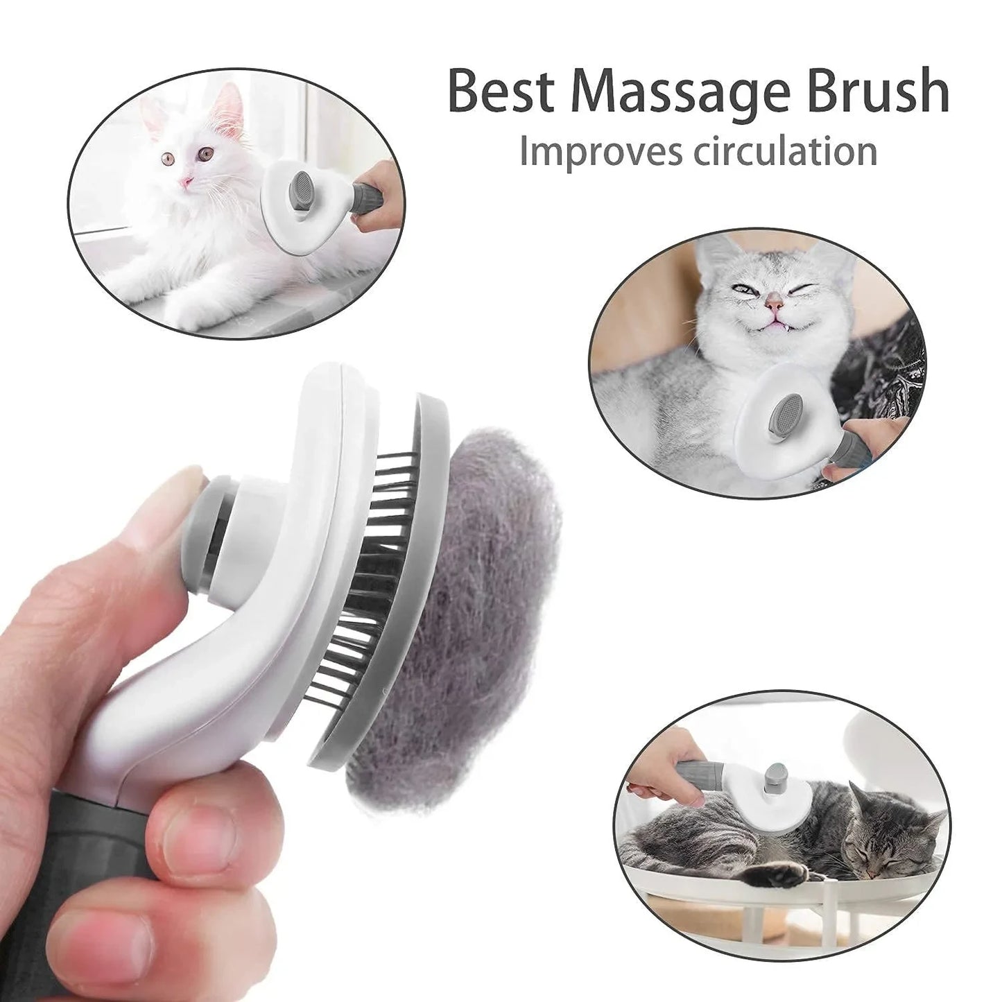 Zenvyra™ Self-Cleaning Grooming Brush