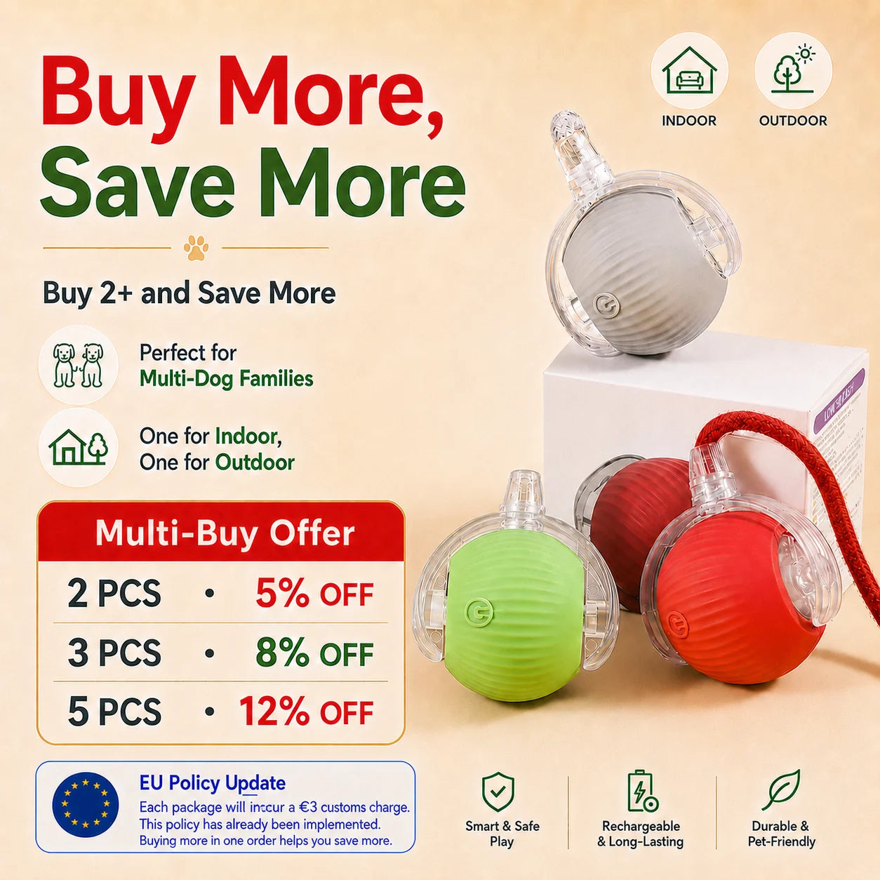 Zenvyra™ RollPlay Interactive Treat Ball