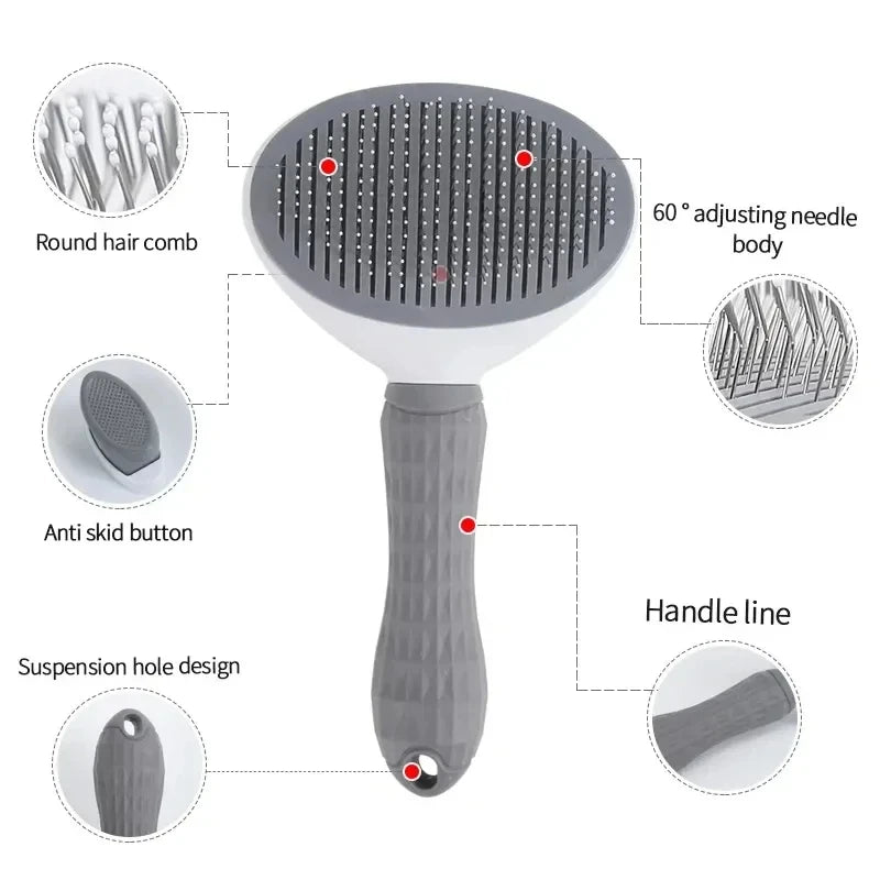 Zenvyra™ Self-Cleaning Grooming Brush